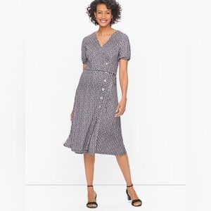 Talbots – Jersey Faux Wrap Dress – Size XL – NWT